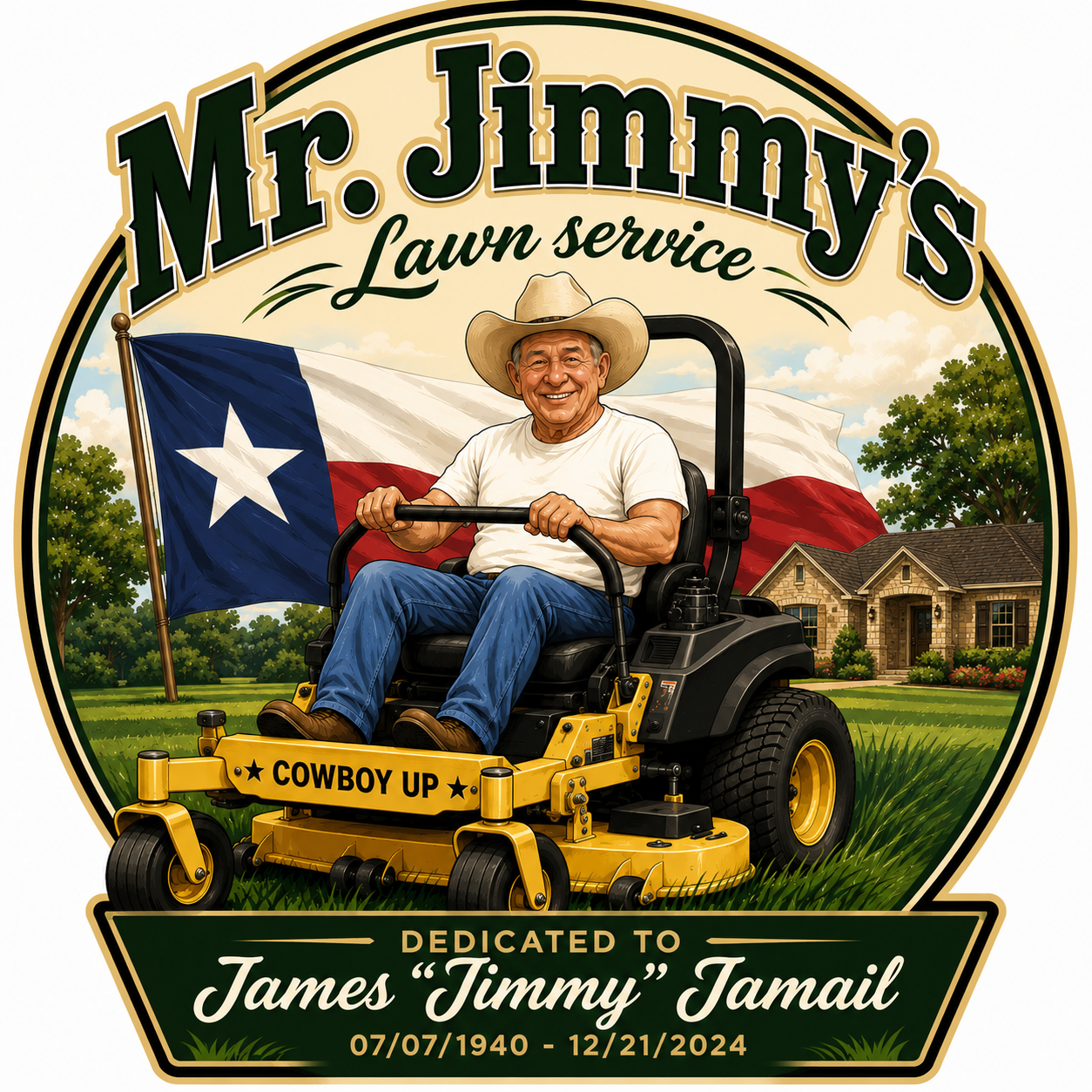 Mr. Jimmy's Lawn Service logo